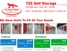 Tablet Screenshot of 720selfstorage.com